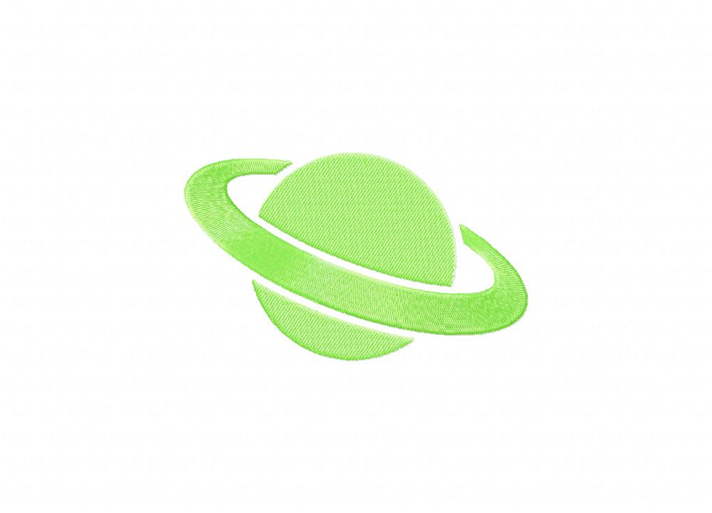 Glow In The Dark Planet Includes Both Applique and Stitched