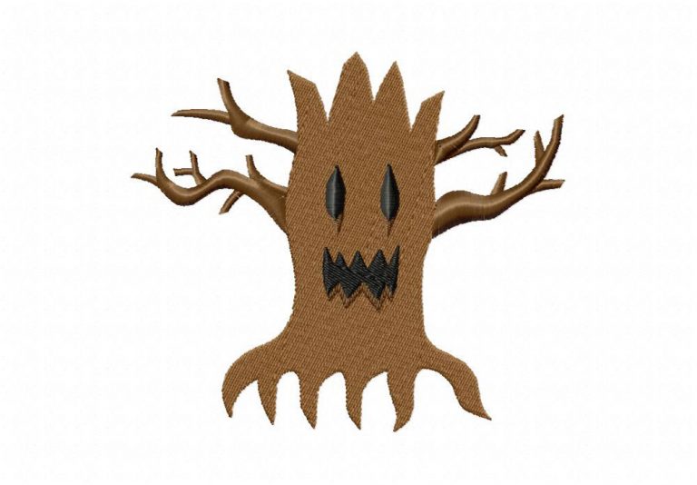 Eerie tree machine embroidery design  daily embroidery Eerie tree machine embroidery design  daily embroidery