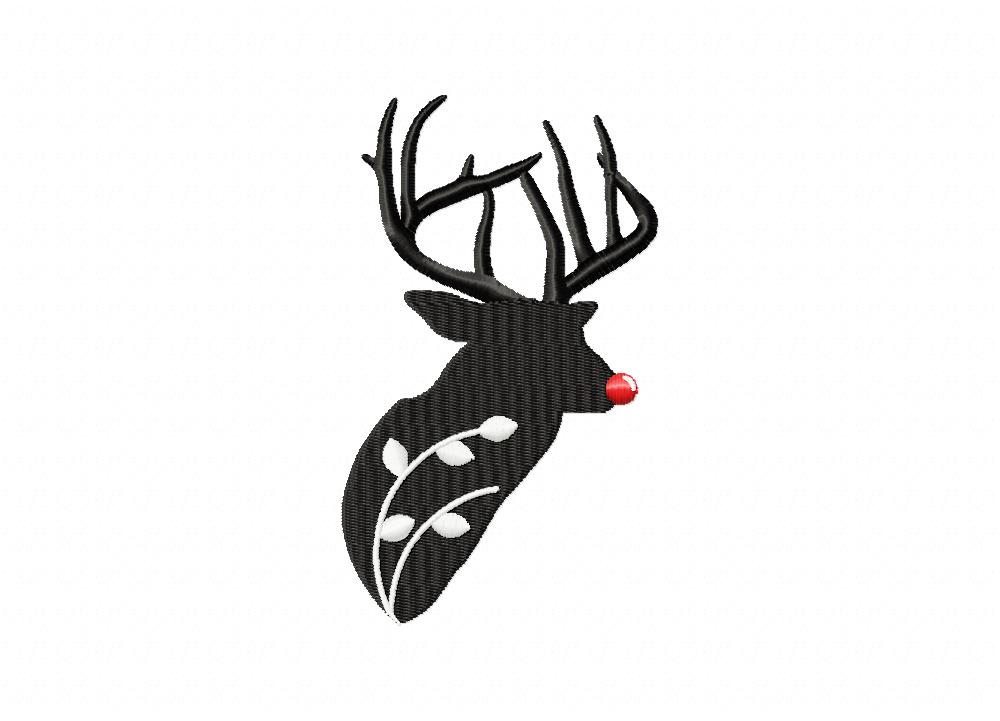 Red Nose Right Machine Embroidery Design