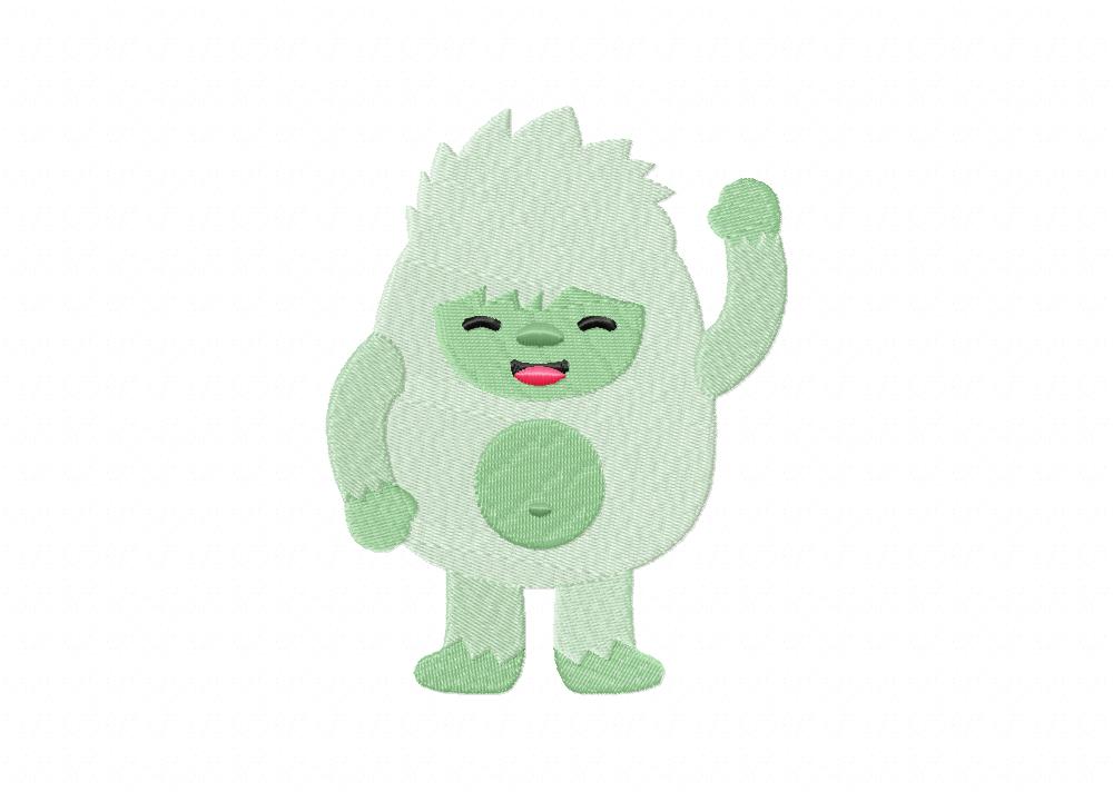 Cute Yeti Boy Machine Embroidery Design