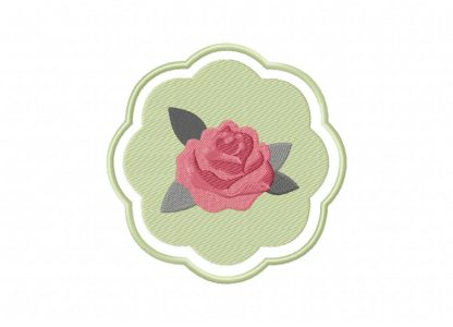 Vintage rose green machine embroidery design daily embroidery Vintage rose green machine embroidery design daily embroidery