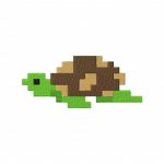 Pixel Sea Turtle Machine Embroidery Design | Daily Embroidery