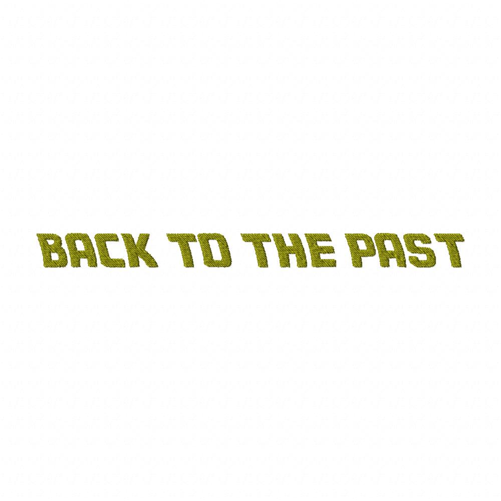 Back to the Past Embroidery Font Set