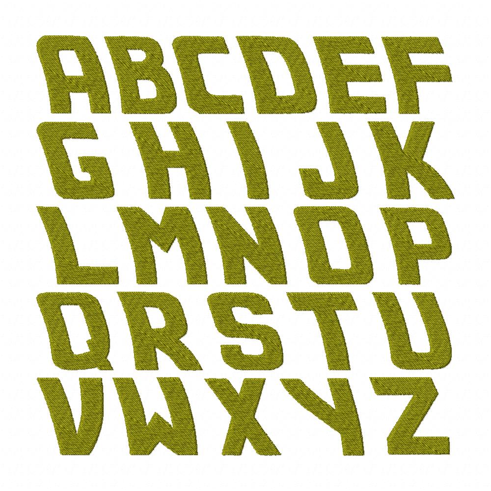 Back to the Past Embroidery Font Set - Image 3