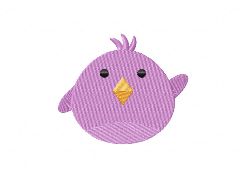 Baby Violet Bird Machine Embroidery Design