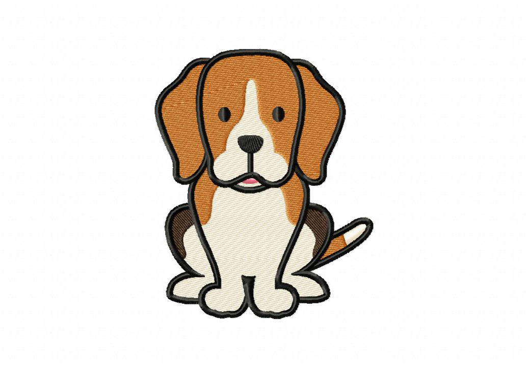 Beagle Machine Embroidery Design