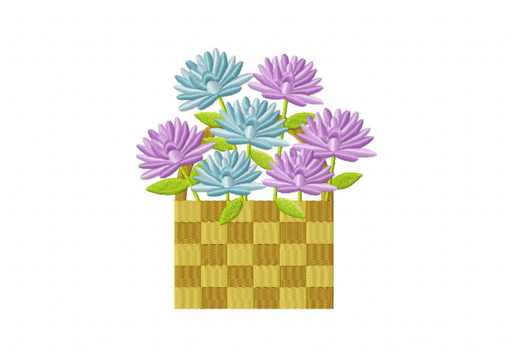 Bloom Basket 3 Includes Stitched