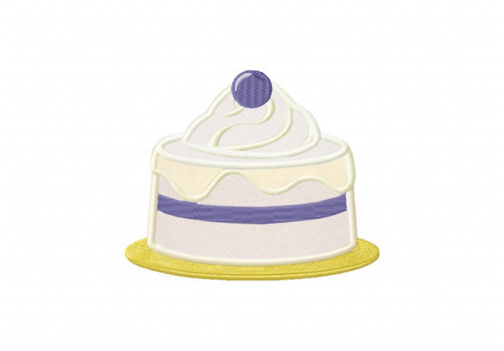 Blueberry Cake includes Applique and Stitched Daily Embroidery