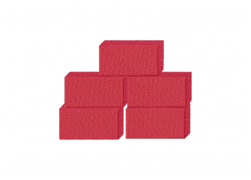 Bricks Machine Embroidery Design