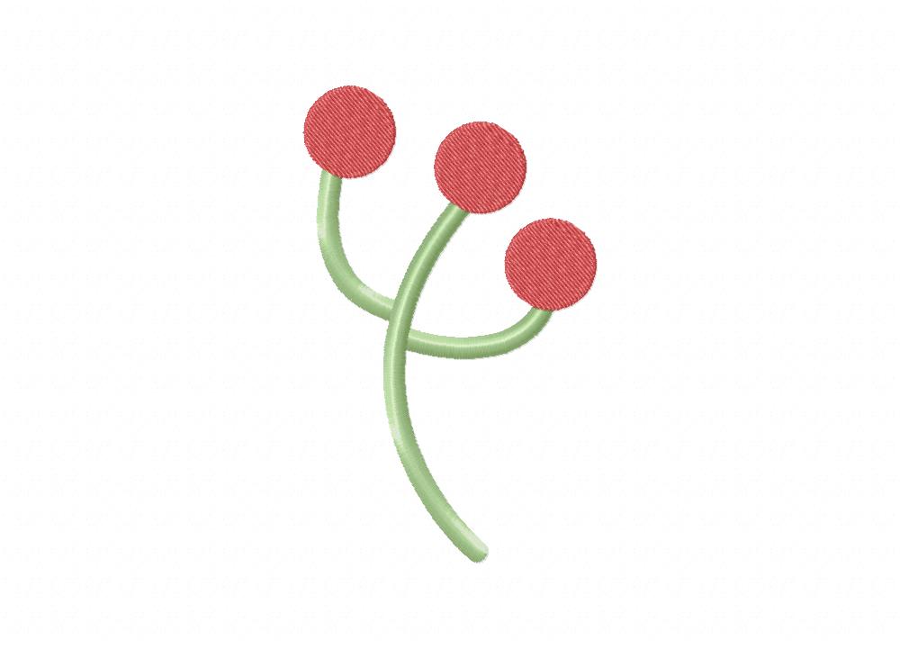 Bud Machine Embroidery Design