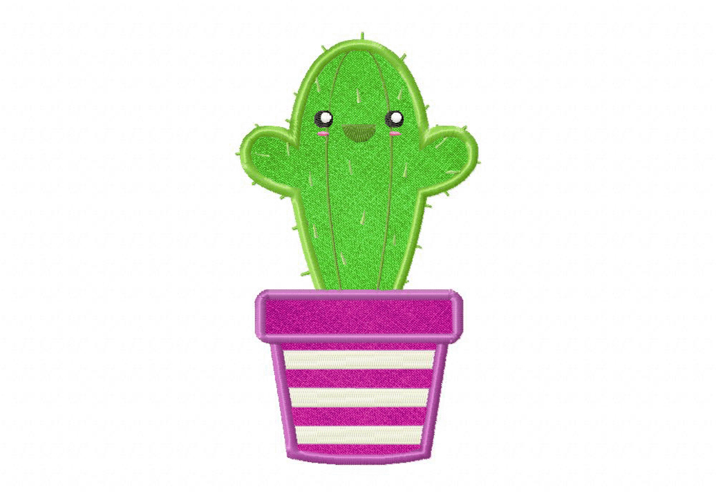 Cactus 1 includes Applique and Stitched