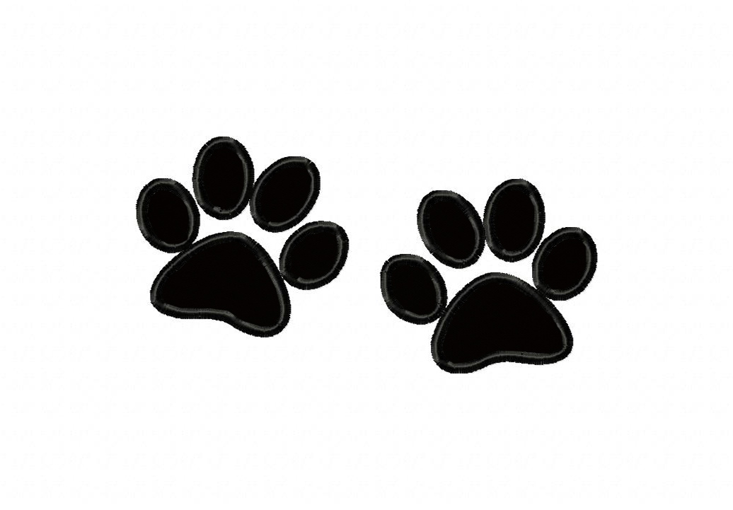 Cat Tracks Includes both Applique and Stitched