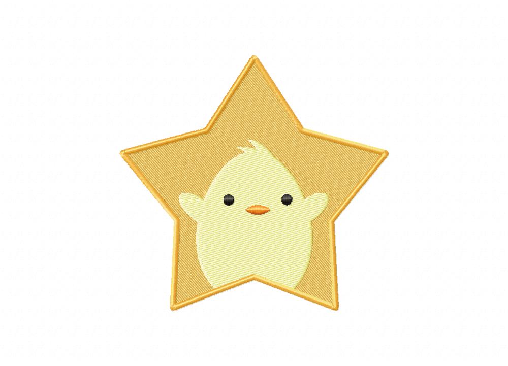 Chic Star Machine Embroidery Design