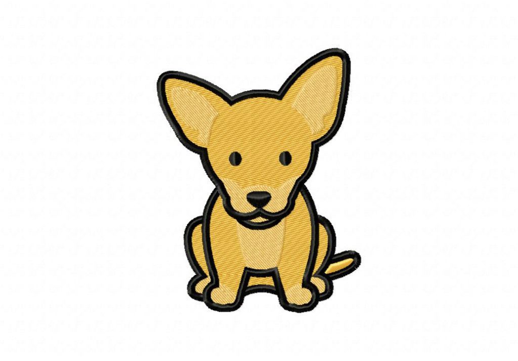 Chihuahua machine embroidery design daily embroidery Chihuahua machine embroidery design daily embroidery