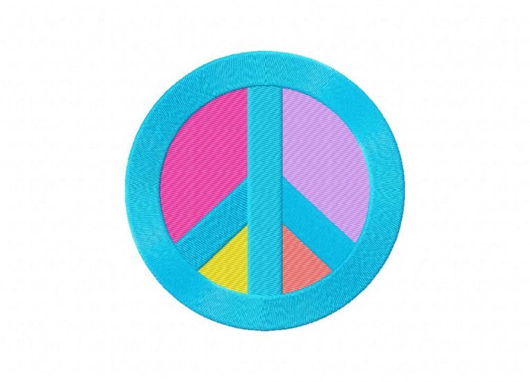 Peace Sign Embroidery