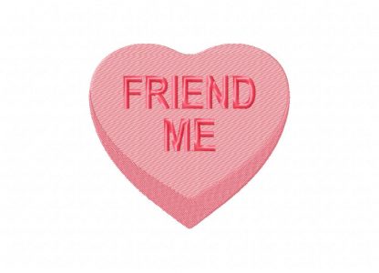 Friend me heart machine embroidery design daily embroidery Friend me heart machine embroidery design daily embroidery