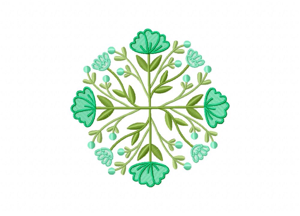 Dainty Floral Doilies Machine Embroidery Design