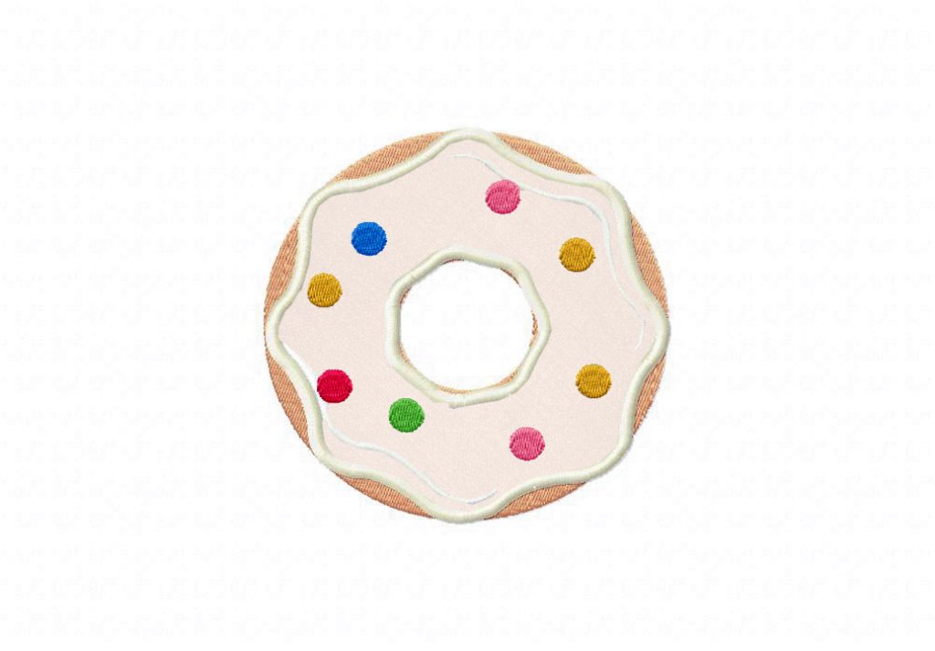 Donut 5 includes Applique and Stitched Daily Embroidery