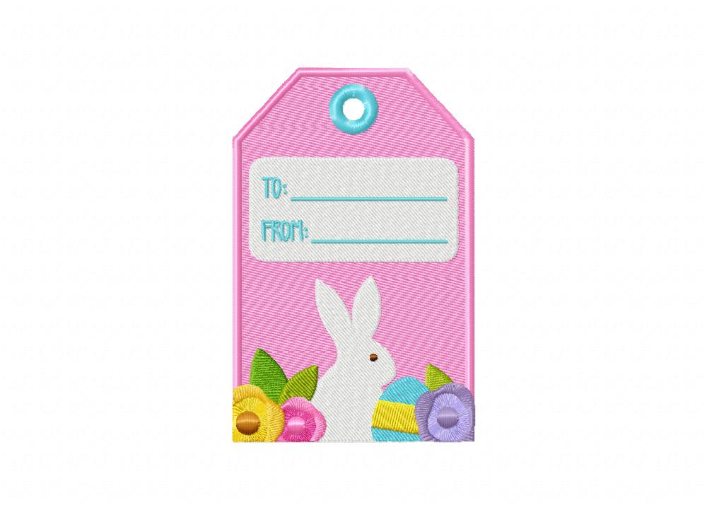 Gift Tag 4 Machine Embroidery Design