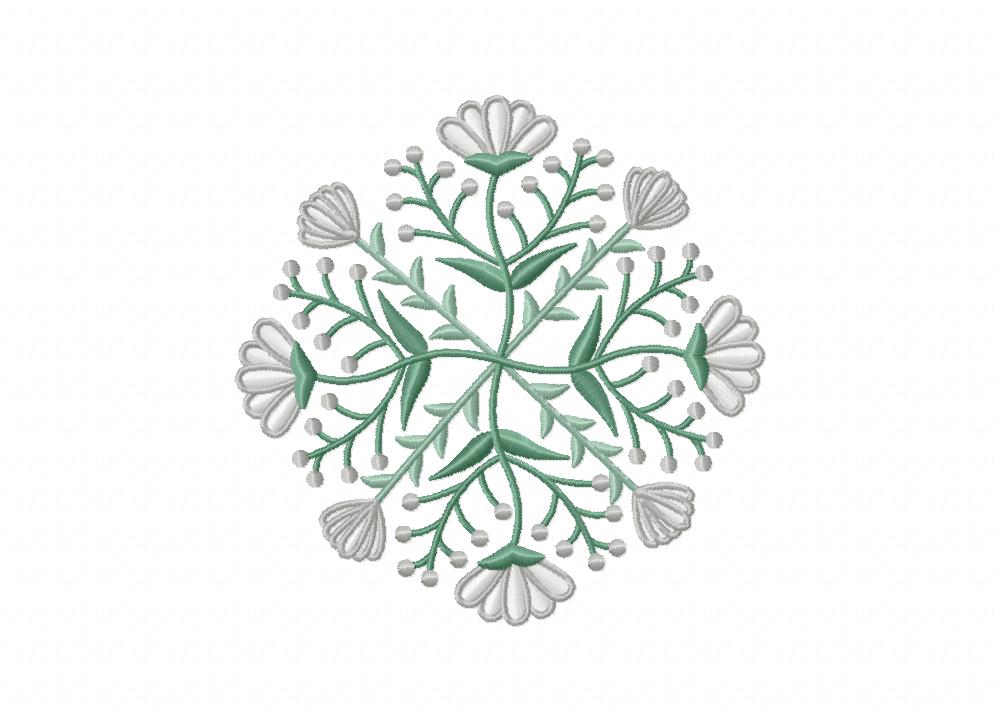 Ethereal Floral Doilies Machine Embroidery Design