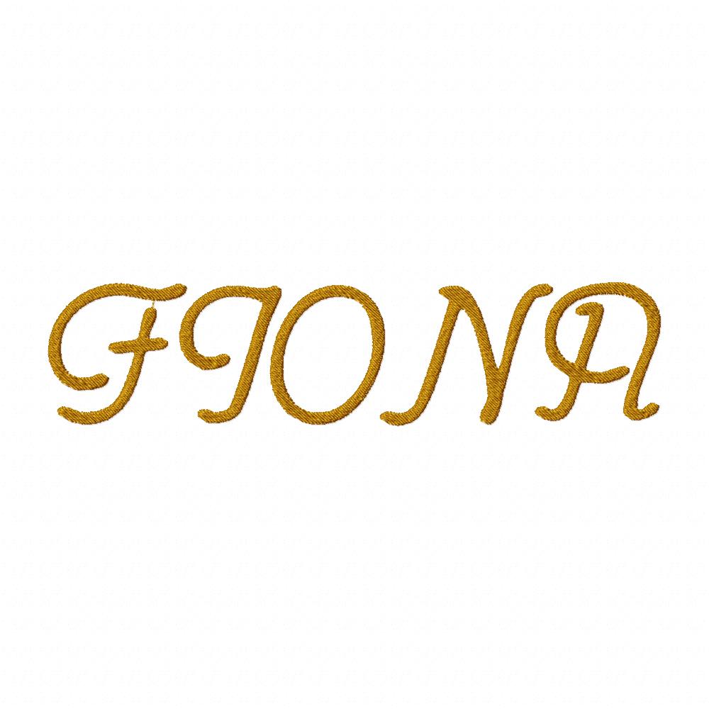 Fiona Font Embroidery Font Set