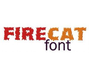 Firecat Font Machine Embroidery Monogramming Font Set - Image 2