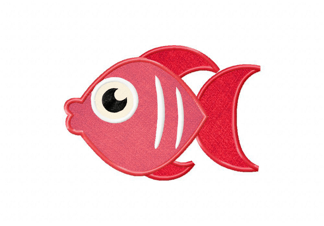 Fish 2 includes Applique and Stitched