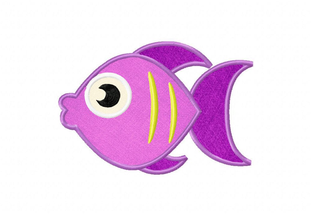 Fish 3 includes applique and stitched  daily embroidery Fish 3 includes applique and stitched  daily embroidery
