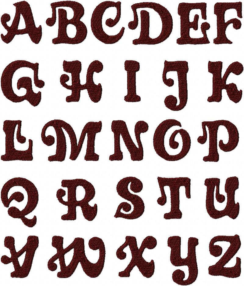 Grooves Font Embroidery Font Set – Daily Embroidery