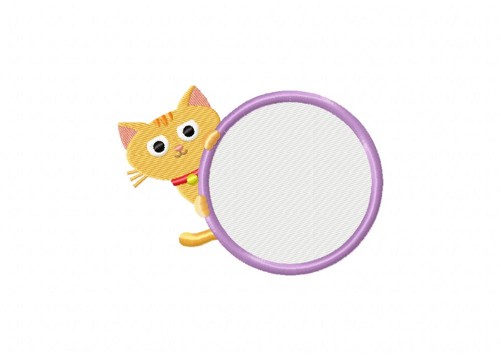 Kitty Violet Note Machine Embroidery Design