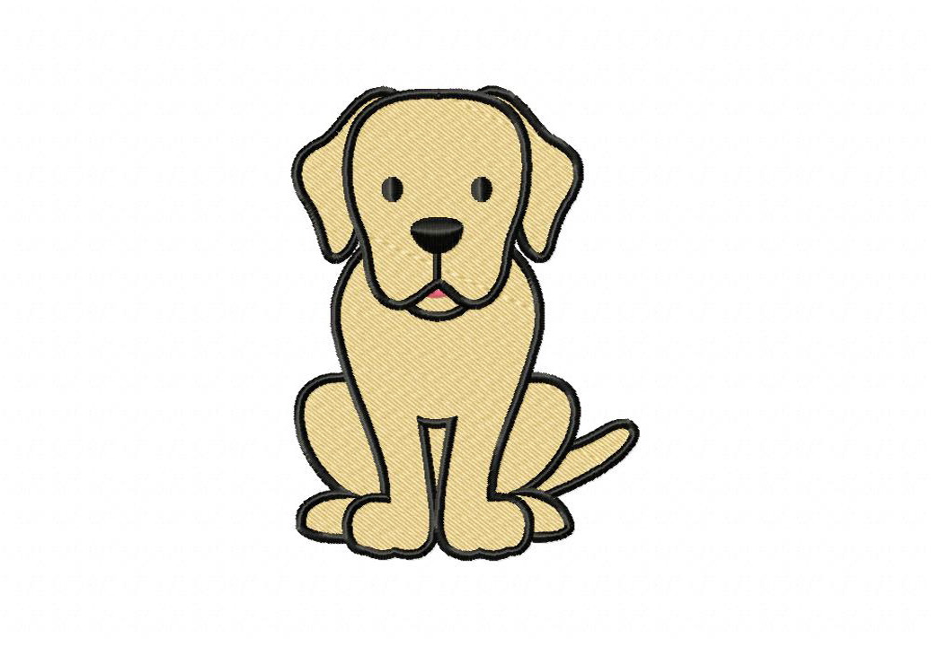 Labrador Machine Embroidery Design