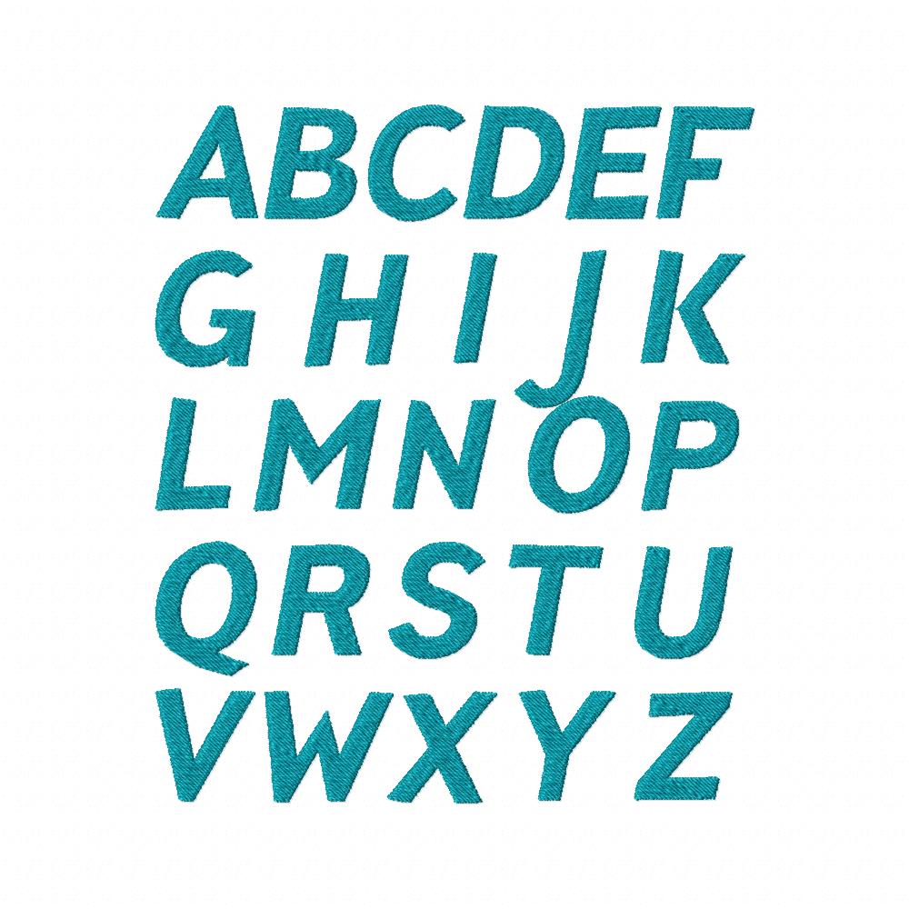 Lines Font Embroidery Font Set - Image 3