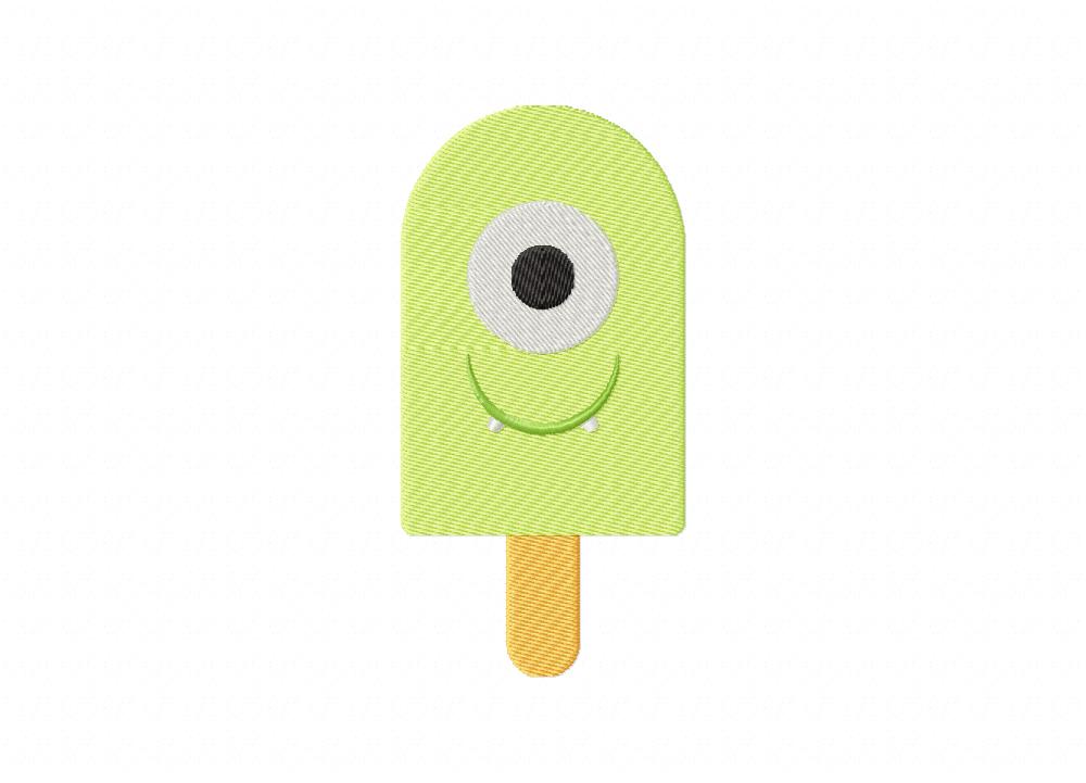 Monster Ice Pop Machine Embroidery Design