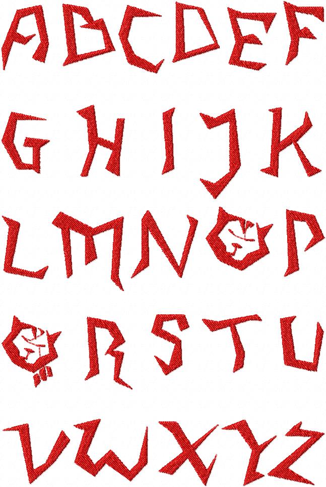 Napping Cat Embroidery Font Set - Image 3