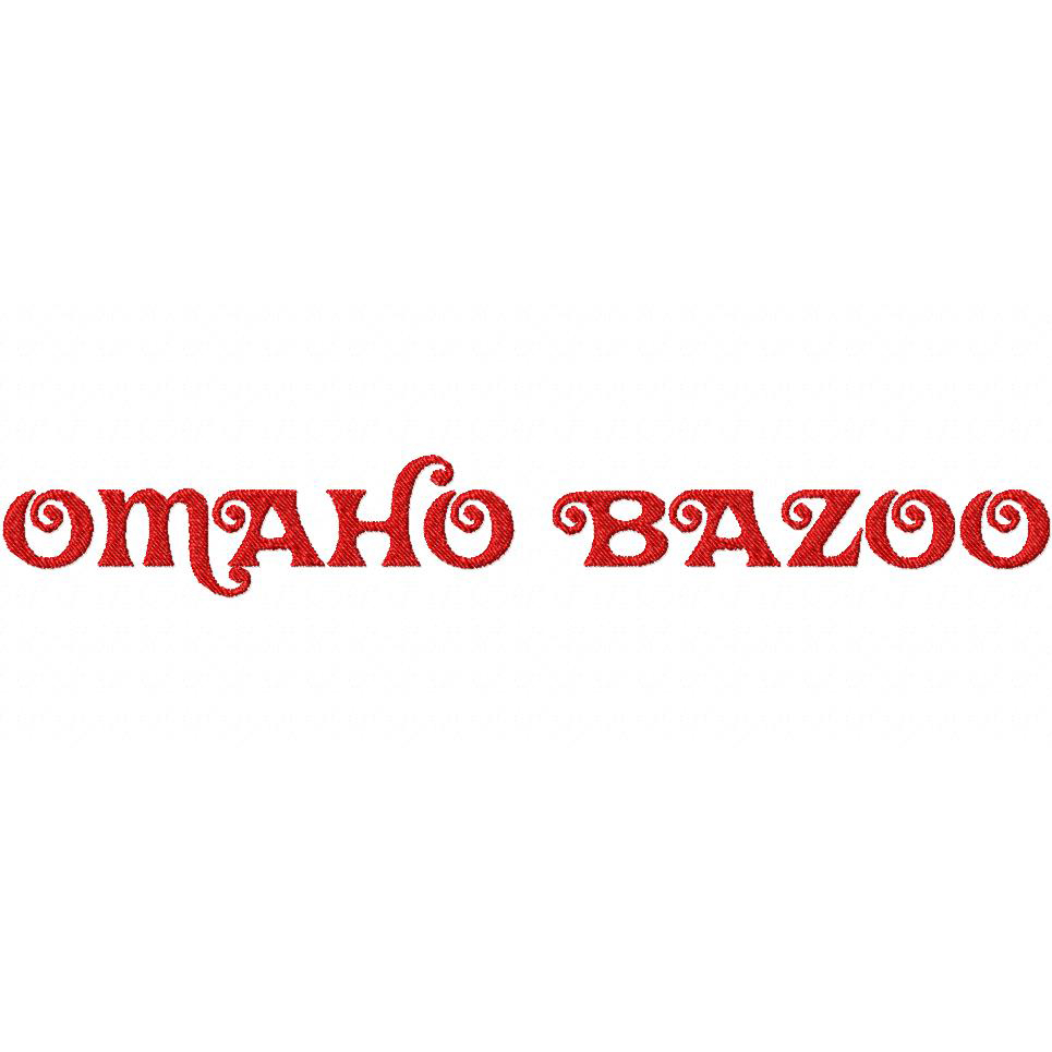 Omaha Bazoo Embroidery Font Set