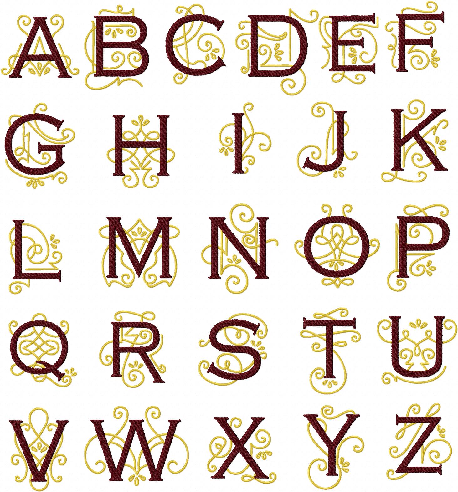 Piper Monogram Machine Embroidery Monogram Set - Image 3