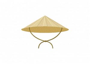Rice Hat Machine Embroidery Design – Daily Embroidery