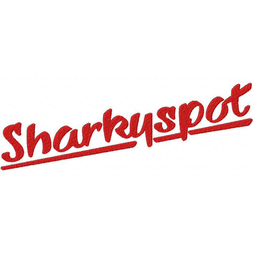 Sharky spot Embroidery Font Set