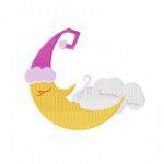 Sleeping moon machine embroidery design daily embroidery Sleeping moon machine embroidery design daily embroidery