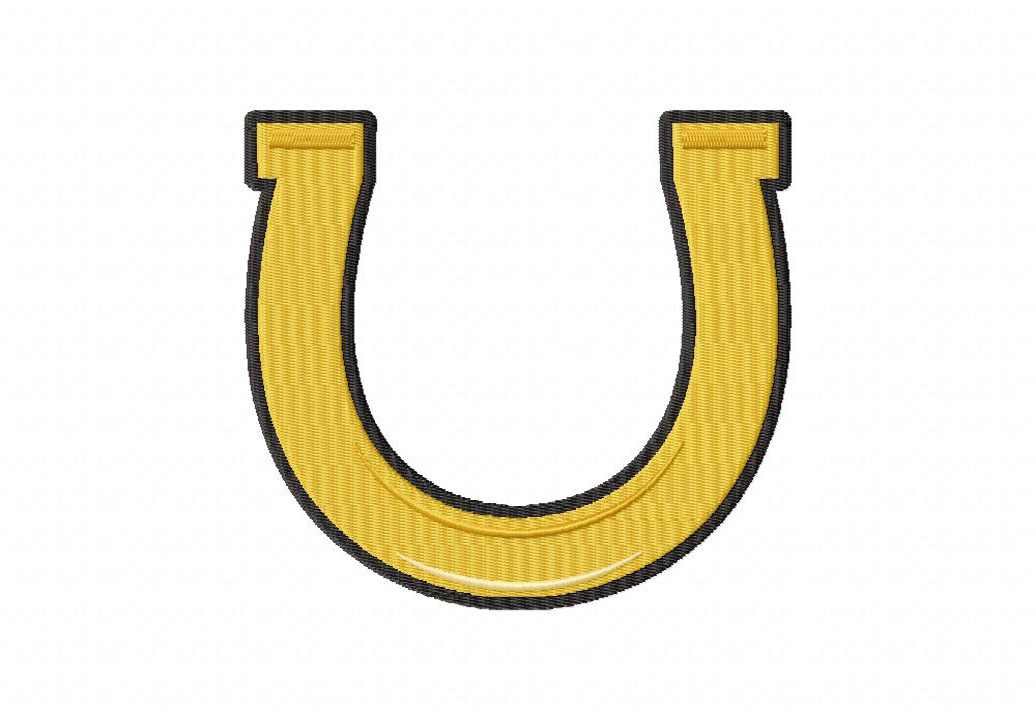 Slot Machine Horse Shoe includes Stitched