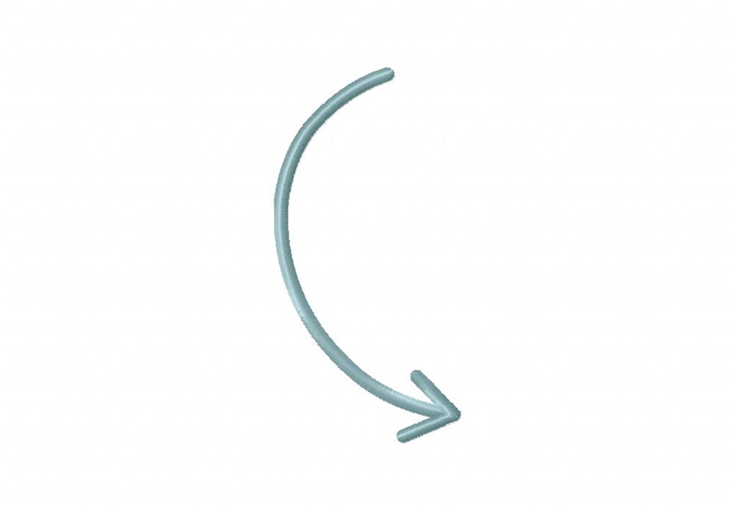 Squiggly Arrow 4 includes Stitched