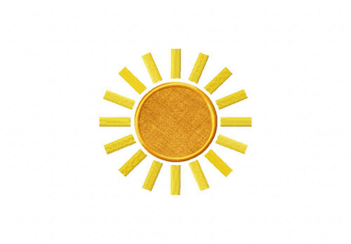 Sun 3 includes Applique and Stitched – Daily Embroidery