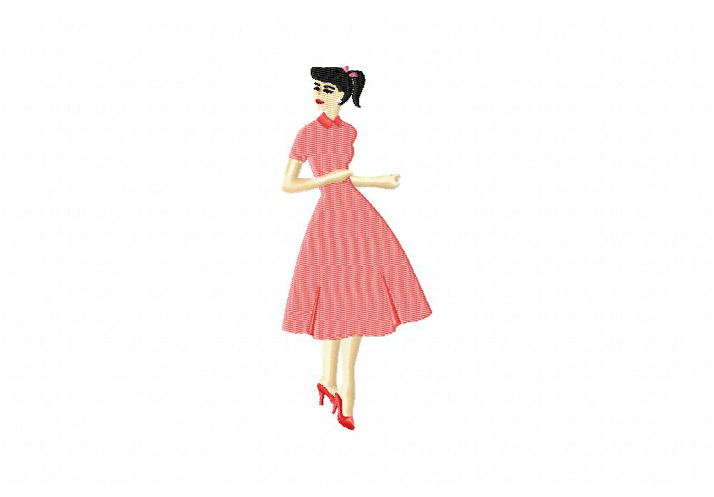 Vintage Fashion Girls 2 includes Stitched