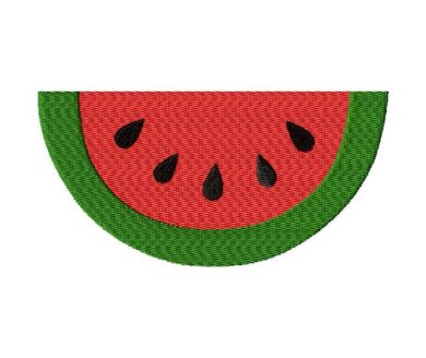 Watermelon Slice includes both Applique and Fill Stitch - Image 2