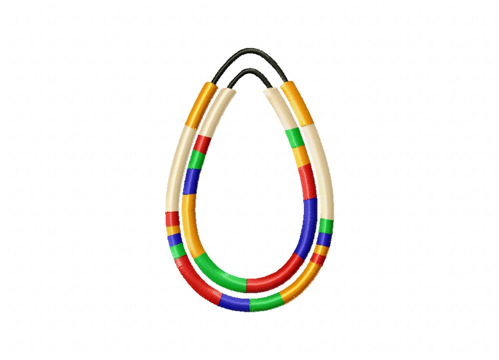 Zulu Necklace Machine Embroidery Design