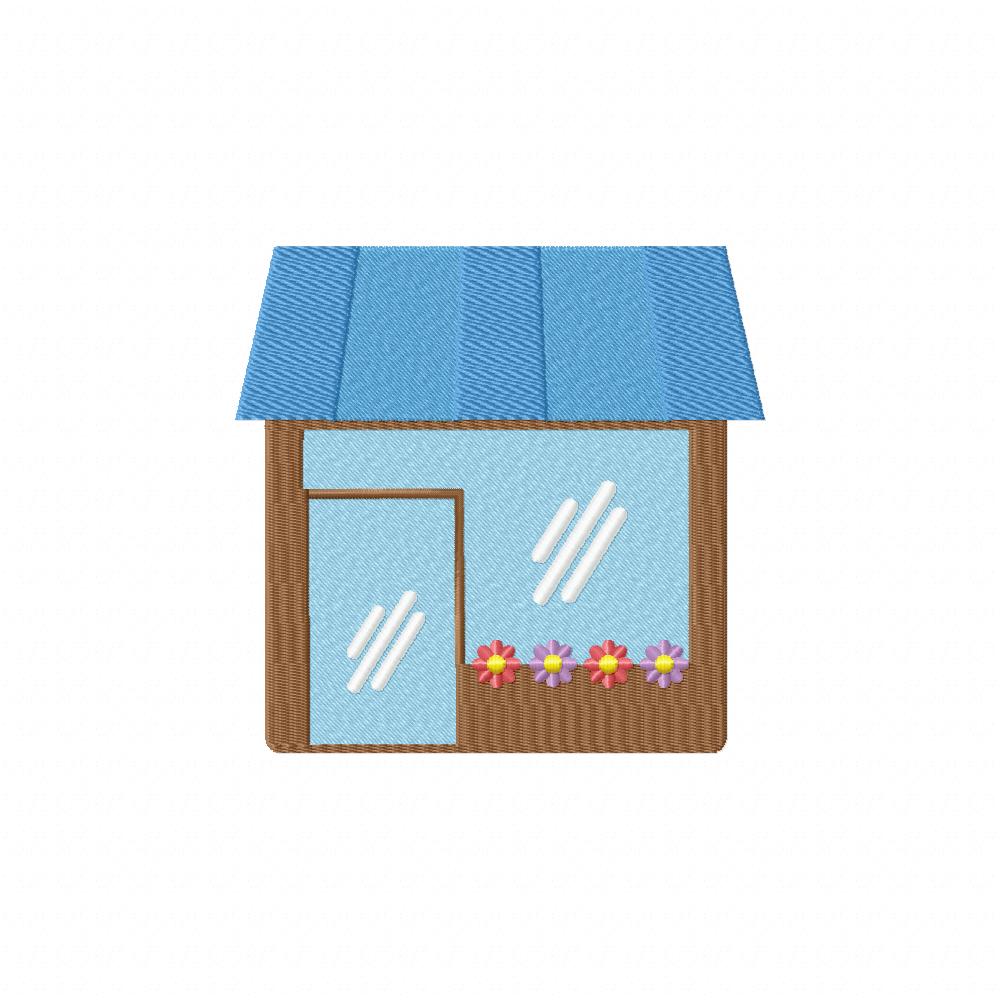 Flower Store Front Machine Embroidery Design - Image 2