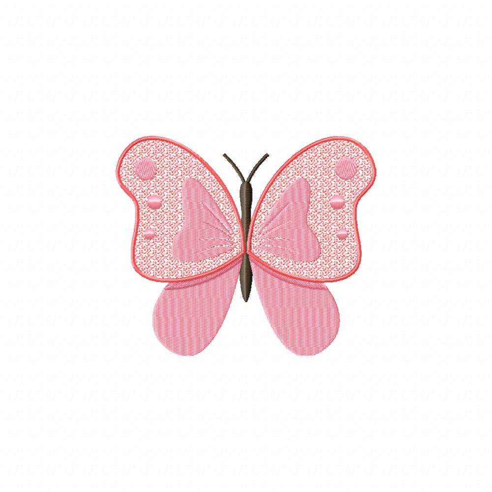 Lovely Spring Butterfly Machine Embroidery Design