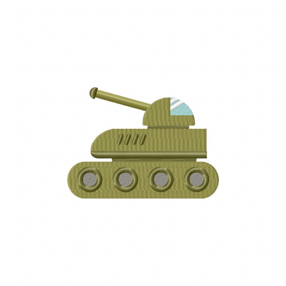 Soldier Tank Machine Embroidery Design