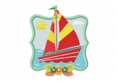 sailboat embroidery designs