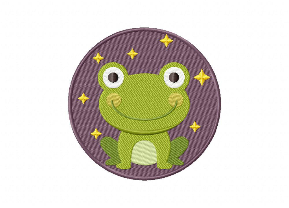 Frog Fairy tales Embroidery Design